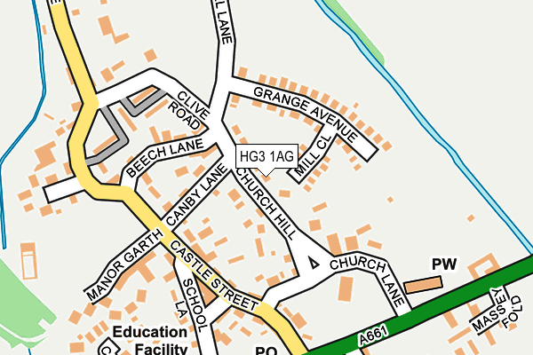 HG3 1AG map - OS OpenMap – Local (Ordnance Survey) HG3 1AG map - OS OpenMap – Local (Ordnance Survey)
