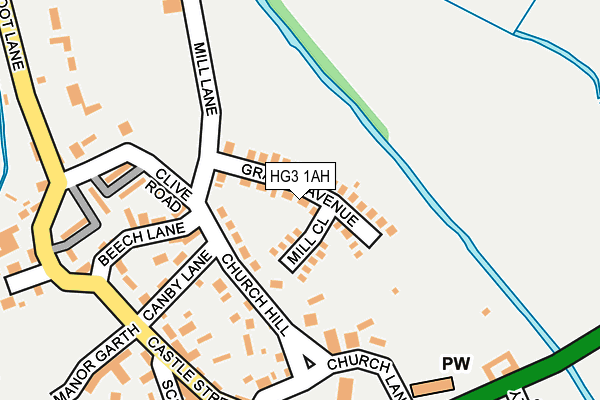 HG3 1AH map - OS OpenMap – Local (Ordnance Survey) HG3 1AH map - OS OpenMap – Local (Ordnance Survey)