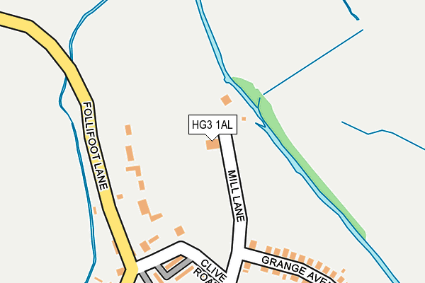 HG3 1AL map - OS OpenMap – Local (Ordnance Survey) HG3 1AL map - OS OpenMap – Local (Ordnance Survey)