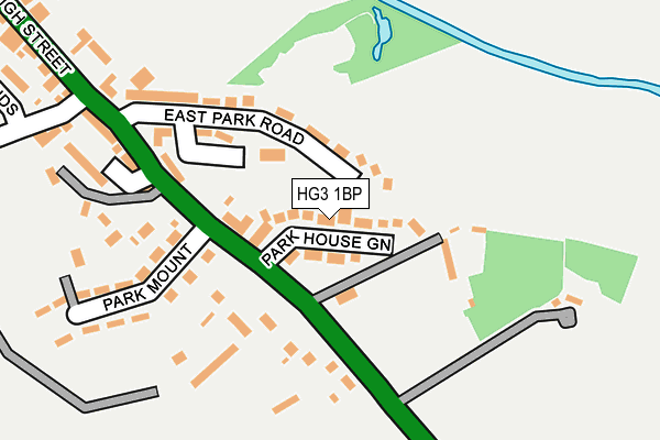 HG3 1BP map - OS OpenMap – Local (Ordnance Survey)