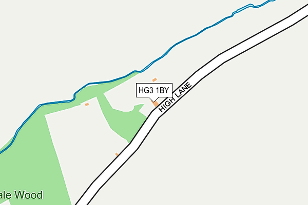 HG3 1BY map - OS OpenMap – Local (Ordnance Survey)