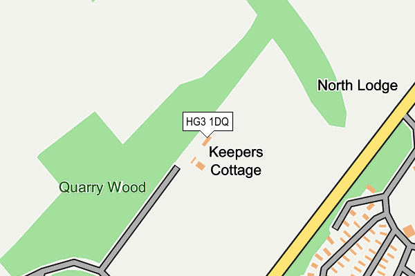 HG3 1DQ map - OS OpenMap – Local (Ordnance Survey)