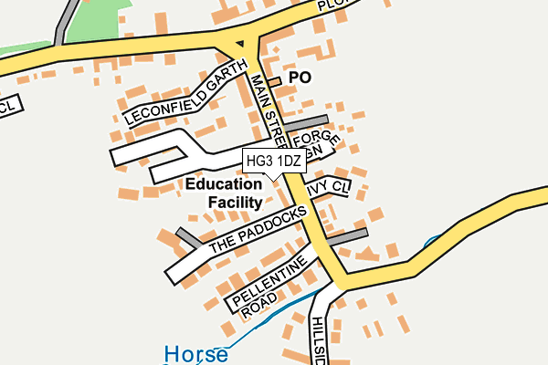 HG3 1DZ map - OS OpenMap – Local (Ordnance Survey) HG3 1DZ map - OS OpenMap – Local (Ordnance Survey)