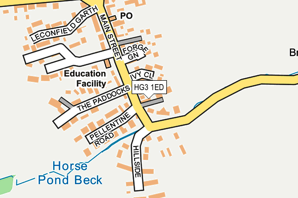 HG3 1ED map - OS OpenMap – Local (Ordnance Survey) HG3 1ED map - OS OpenMap – Local (Ordnance Survey)