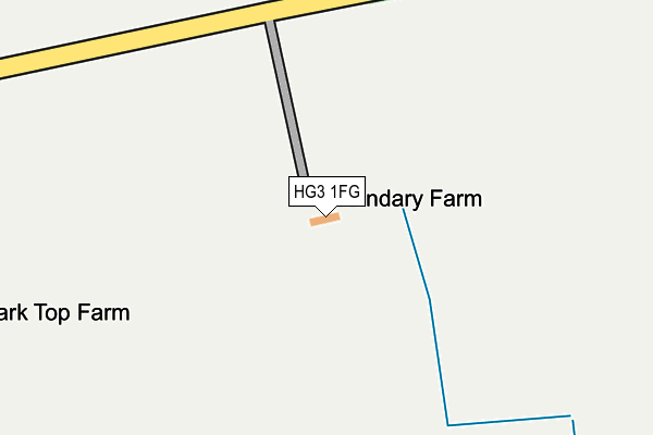 HG3 1FG map - OS OpenMap – Local (Ordnance Survey) HG3 1FG map - OS OpenMap – Local (Ordnance Survey)