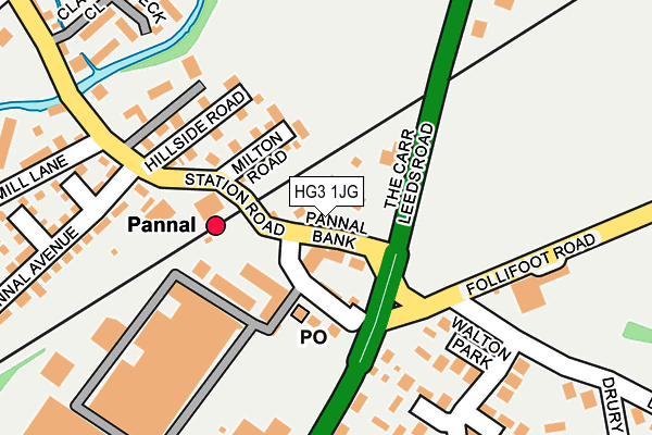 HG3 1JG map - OS OpenMap – Local (Ordnance Survey) HG3 1JG map - OS OpenMap – Local (Ordnance Survey)