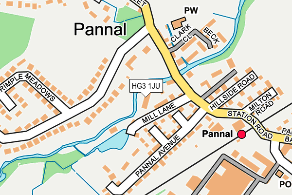 HG3 1JU map - OS OpenMap – Local (Ordnance Survey) HG3 1JU map - OS OpenMap – Local (Ordnance Survey)