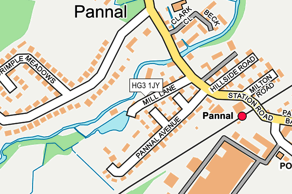 HG3 1JY map - OS OpenMap – Local (Ordnance Survey)
