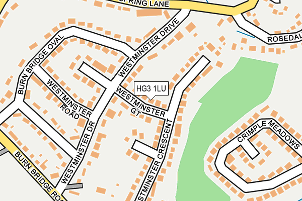 HG3 1LU map - OS OpenMap – Local (Ordnance Survey)