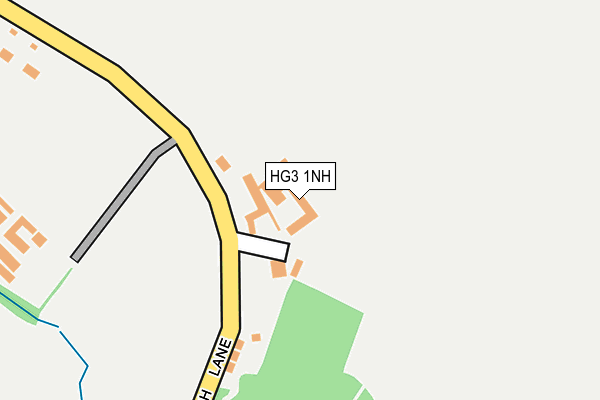 HG3 1NH map - OS OpenMap – Local (Ordnance Survey) HG3 1NH map - OS OpenMap – Local (Ordnance Survey)
