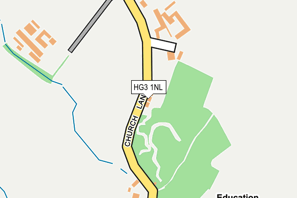 HG3 1NL map - OS OpenMap – Local (Ordnance Survey) HG3 1NL map - OS OpenMap – Local (Ordnance Survey)