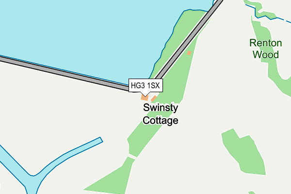 HG3 1SX map - OS OpenMap – Local (Ordnance Survey)