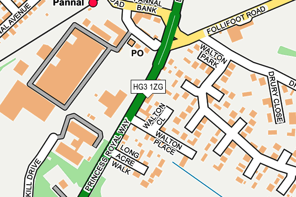 HG3 1ZG map - OS OpenMap – Local (Ordnance Survey) HG3 1ZG map - OS OpenMap – Local (Ordnance Survey)