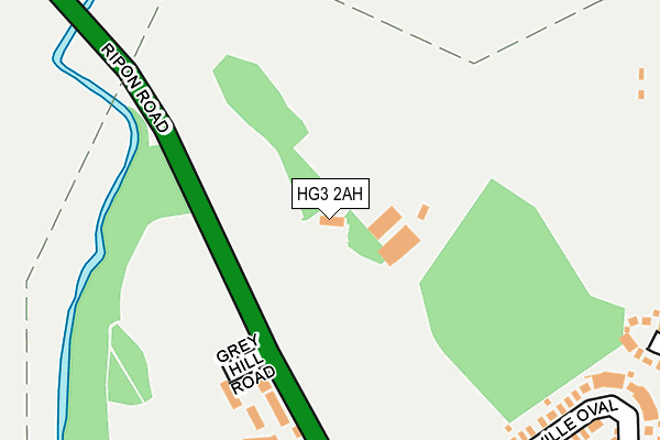 HG3 2AH map - OS OpenMap – Local (Ordnance Survey) HG3 2AH map - OS OpenMap – Local (Ordnance Survey)