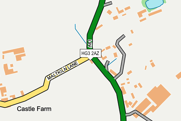 HG3 2AZ map - OS OpenMap – Local (Ordnance Survey) HG3 2AZ map - OS OpenMap – Local (Ordnance Survey)