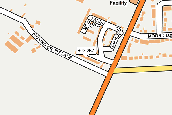 HG3 2BZ map - OS OpenMap – Local (Ordnance Survey) HG3 2BZ map - OS OpenMap – Local (Ordnance Survey)