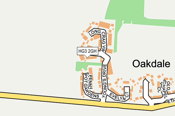 HG3 2GH map - OS OpenMap – Local (Ordnance Survey) HG3 2GH map - OS OpenMap – Local (Ordnance Survey)