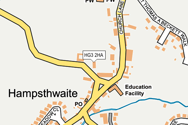 HG3 2HA map - OS OpenMap – Local (Ordnance Survey) HG3 2HA map - OS OpenMap – Local (Ordnance Survey)
