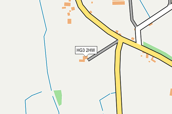 HG3 2HW map - OS OpenMap – Local (Ordnance Survey) HG3 2HW map - OS OpenMap – Local (Ordnance Survey)