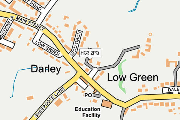 HG3 2PQ map - OS OpenMap – Local (Ordnance Survey) HG3 2PQ map - OS OpenMap – Local (Ordnance Survey)