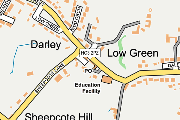 HG3 2PZ map - OS OpenMap – Local (Ordnance Survey)