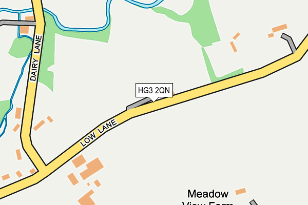 HG3 2QN map - OS OpenMap – Local (Ordnance Survey)