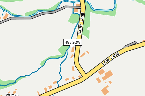 HG3 2QW map - OS OpenMap – Local (Ordnance Survey) HG3 2QW map - OS OpenMap – Local (Ordnance Survey)