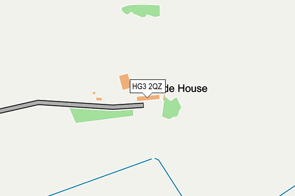 HG3 2QZ map - OS OpenMap – Local (Ordnance Survey) HG3 2QZ map - OS OpenMap – Local (Ordnance Survey)