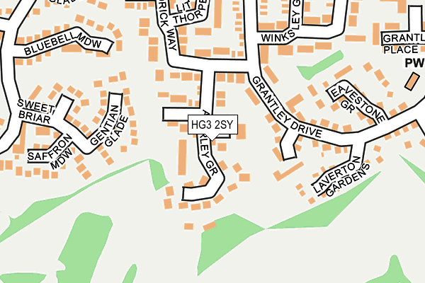 HG3 2SY map - OS OpenMap – Local (Ordnance Survey) HG3 2SY map - OS OpenMap – Local (Ordnance Survey)