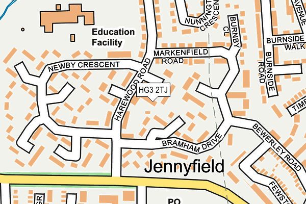 HG3 2TJ map - OS OpenMap – Local (Ordnance Survey) HG3 2TJ map - OS OpenMap – Local (Ordnance Survey)