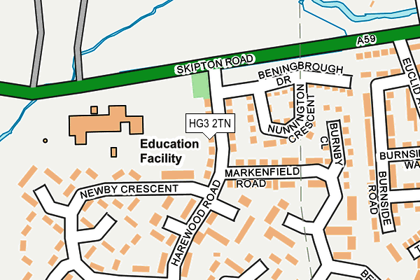 HG3 2TN map - OS OpenMap – Local (Ordnance Survey)