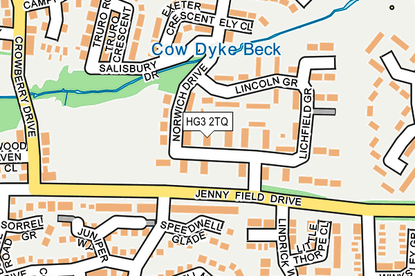 HG3 2TQ map - OS OpenMap – Local (Ordnance Survey) HG3 2TQ map - OS OpenMap – Local (Ordnance Survey)
