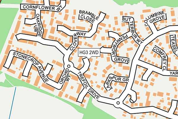 HG3 2WD map - OS OpenMap – Local (Ordnance Survey) HG3 2WD map - OS OpenMap – Local (Ordnance Survey)