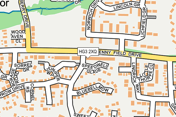 HG3 2XQ map - OS OpenMap – Local (Ordnance Survey) HG3 2XQ map - OS OpenMap – Local (Ordnance Survey)