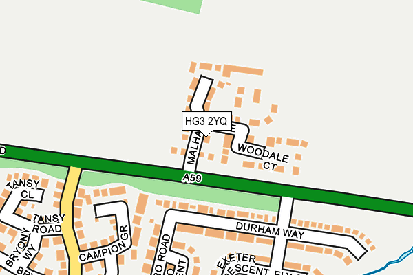 HG3 2YQ map - OS OpenMap – Local (Ordnance Survey) HG3 2YQ map - OS OpenMap – Local (Ordnance Survey)