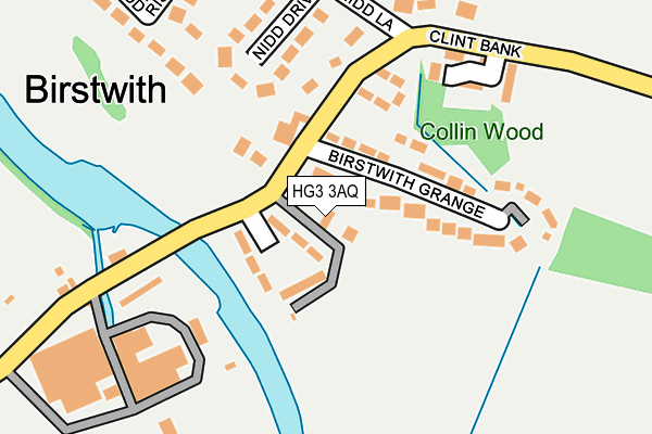 HG3 3AQ map - OS OpenMap – Local (Ordnance Survey)