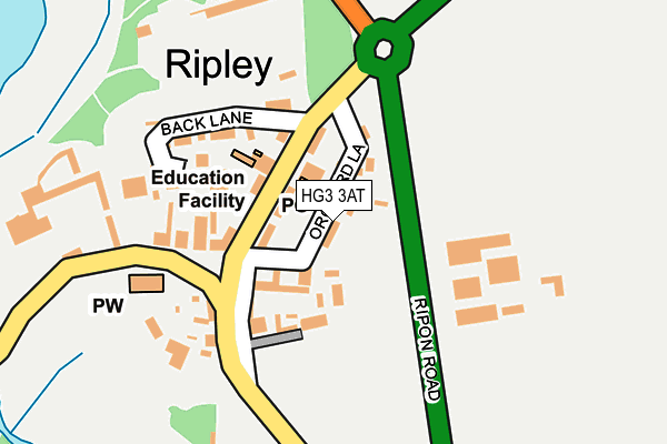 HG3 3AT map - OS OpenMap – Local (Ordnance Survey) HG3 3AT map - OS OpenMap – Local (Ordnance Survey)