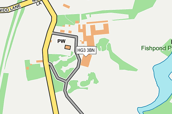 HG3 3BN map - OS OpenMap – Local (Ordnance Survey)