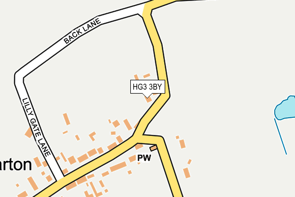 HG3 3BY map - OS OpenMap – Local (Ordnance Survey) HG3 3BY map - OS OpenMap – Local (Ordnance Survey)