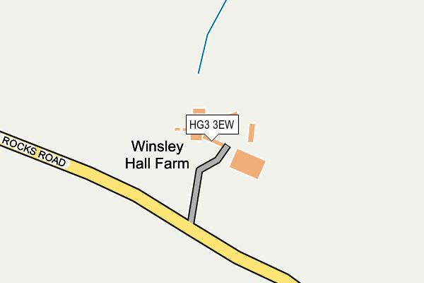 HG3 3EW map - OS OpenMap – Local (Ordnance Survey) HG3 3EW map - OS OpenMap – Local (Ordnance Survey)