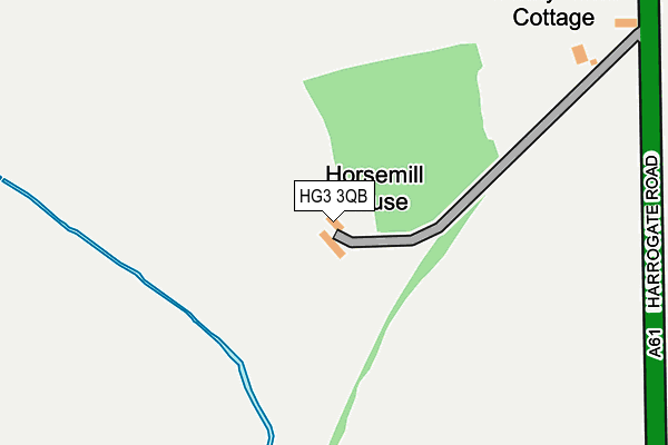 HG3 3QB map - OS OpenMap – Local (Ordnance Survey)