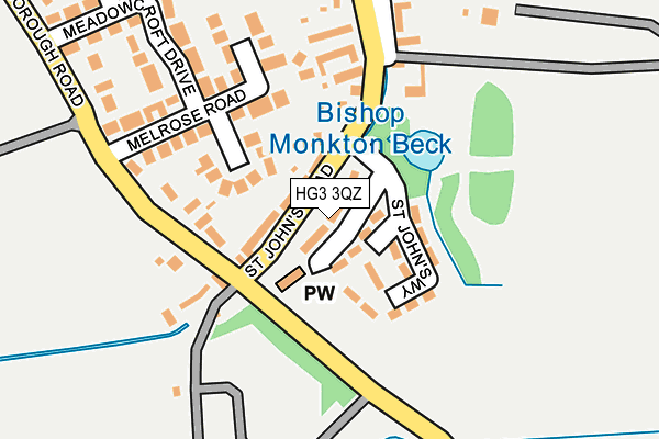 HG3 3QZ map - OS OpenMap – Local (Ordnance Survey)