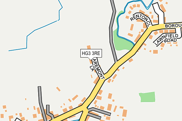 HG3 3RE map - OS OpenMap – Local (Ordnance Survey)