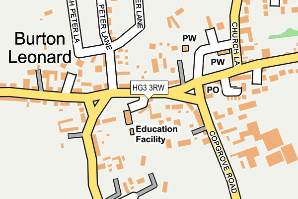 HG3 3RW map - OS OpenMap – Local (Ordnance Survey) HG3 3RW map - OS OpenMap – Local (Ordnance Survey)