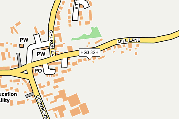 HG3 3SH map - OS OpenMap – Local (Ordnance Survey) HG3 3SH map - OS OpenMap – Local (Ordnance Survey)