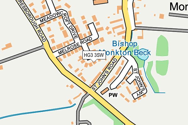 HG3 3SW map - OS OpenMap – Local (Ordnance Survey) HG3 3SW map - OS OpenMap – Local (Ordnance Survey)