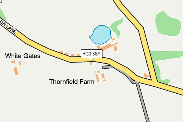 HG3 3SY map - OS OpenMap – Local (Ordnance Survey)
