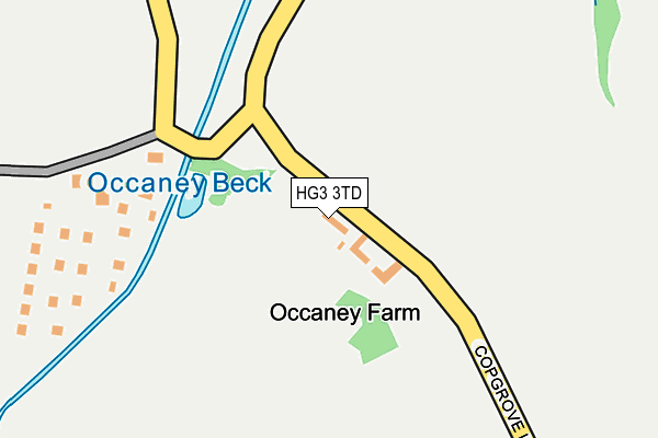 HG3 3TD map - OS OpenMap – Local (Ordnance Survey)