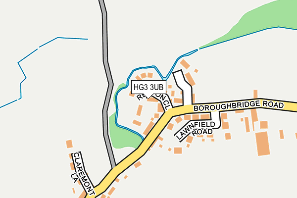 HG3 3UB map - OS OpenMap – Local (Ordnance Survey) HG3 3UB map - OS OpenMap – Local (Ordnance Survey)