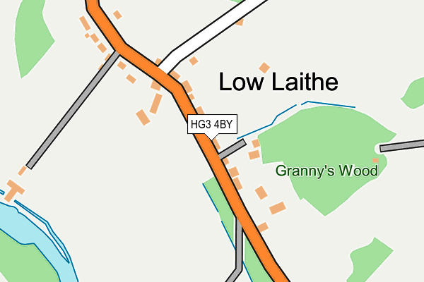 HG3 4BY map - OS OpenMap – Local (Ordnance Survey) HG3 4BY map - OS OpenMap – Local (Ordnance Survey)